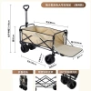 Outdoor foldable campsite vehicle, camping vehicle, trolley, picnic vehicle, portable outing and camping trolley, trailer, tank wheel rear model details Picture